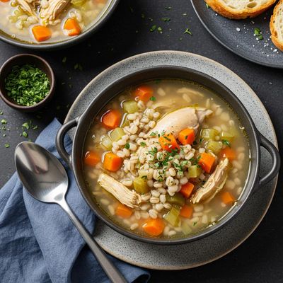 Hearty Chicken Soup With Barley