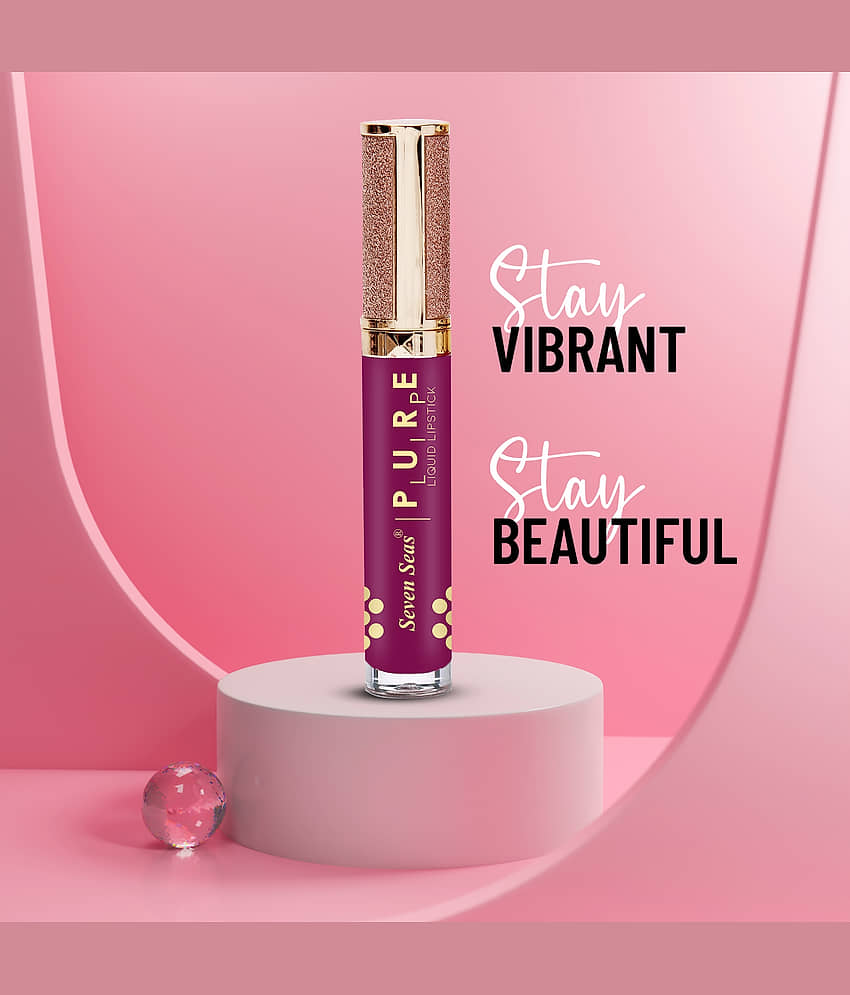 Seven Seas Pure Lip High Pigmented Smudgeproof Liquid Lipstick (Crown Of Thorns 1) view 2