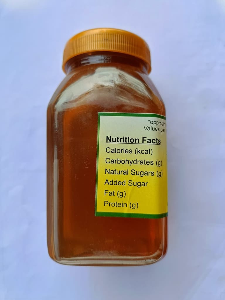 Pure Natural Honey in Glass Bottle - Golden Amber Sweetener view 2