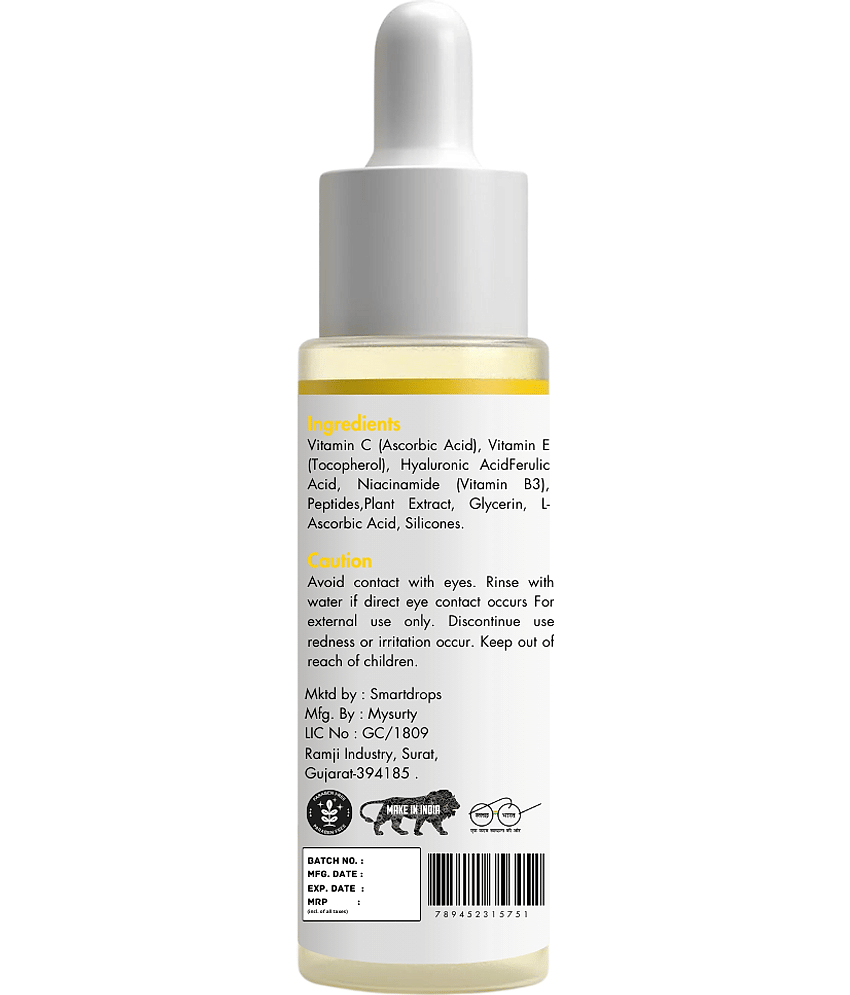 Smartdrops Face Serum Vitamin C Daily Care For All Skin Type ( Pack of 1 ) view 2