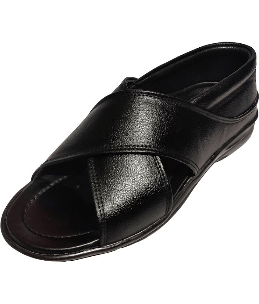 RAGE GAZE - Black Men's Sandals view 2