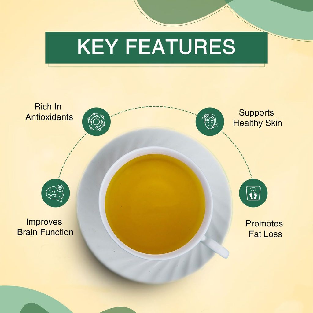 Golden Tips 100% Whole Leaf Tea Sourced from Darjeeling Green Tea Teabags, Refreshing & Aromatic, Rich in Antioxidants, (200 Gram, 100 cups) view 2