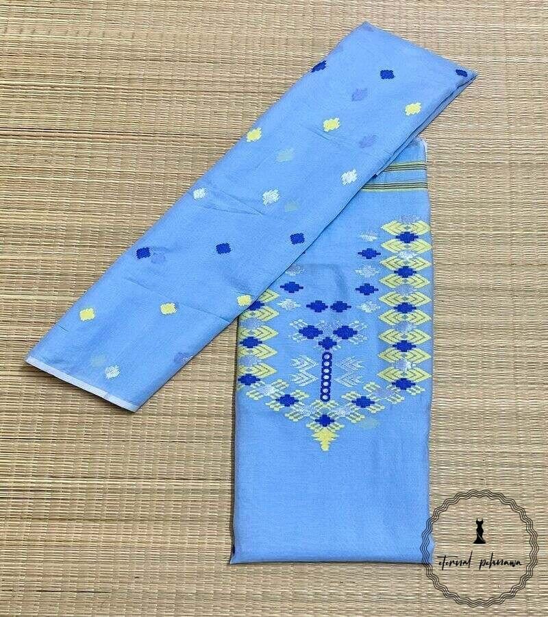 Timeless Sophistication Graceful Muslin Jamdani With Attractive Colors view 2