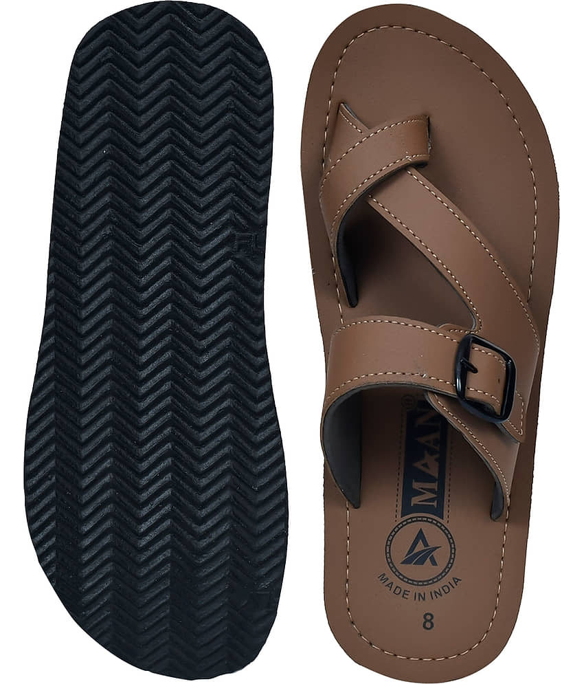 MAAN Tobacco Men's Thong Flip Flop view 2