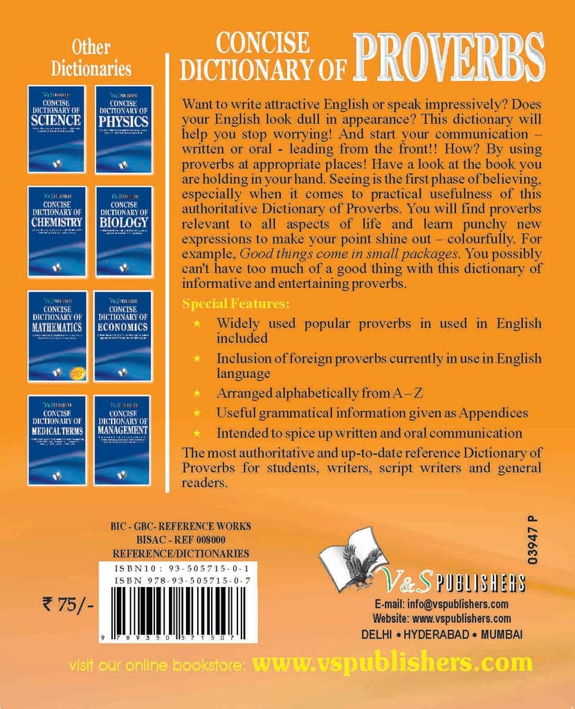 Concise Dictionary Of Proverbs (Pocket Size) view 2