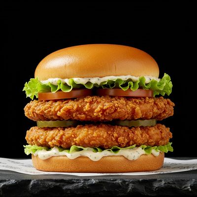 Crispy Chicken Double Patty Burger