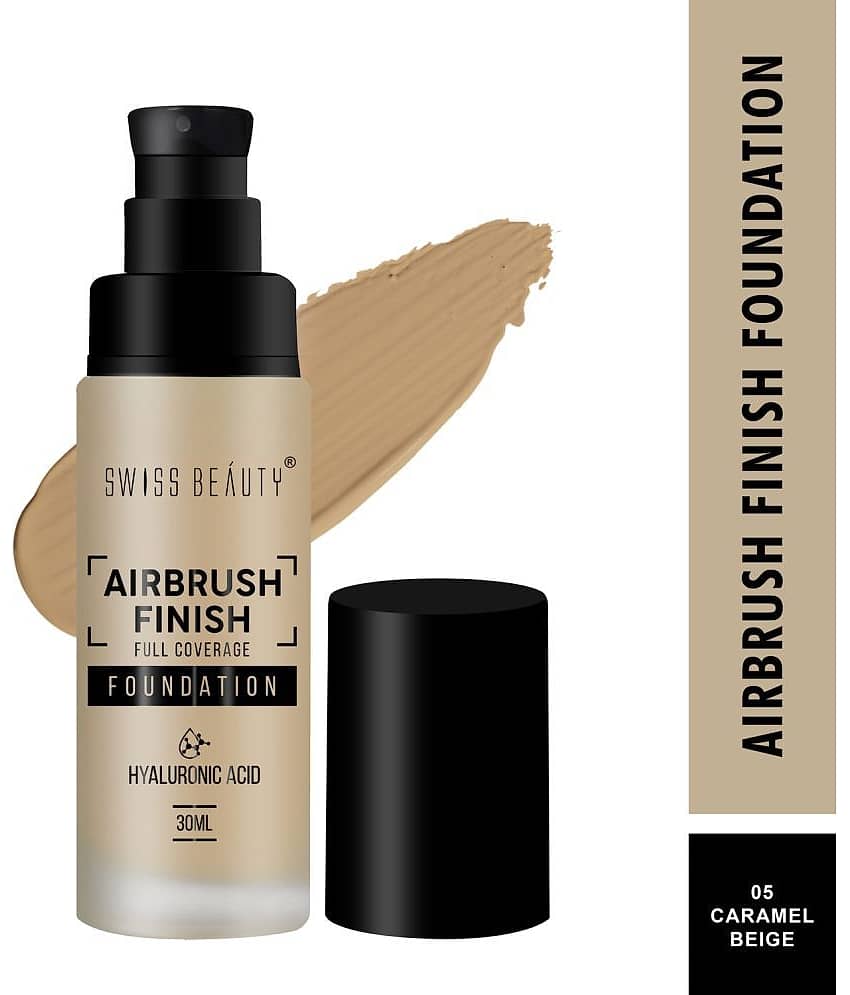 Swiss Beauty Airbrush Finish Full Coverage Foundation - (Warm Sun, 30ml) view 2