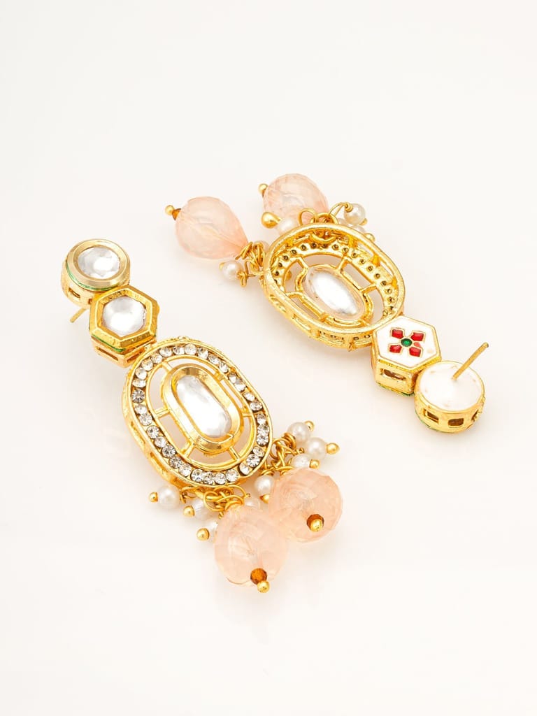Morison Golden Drop Earrings Classic and Chic view 2