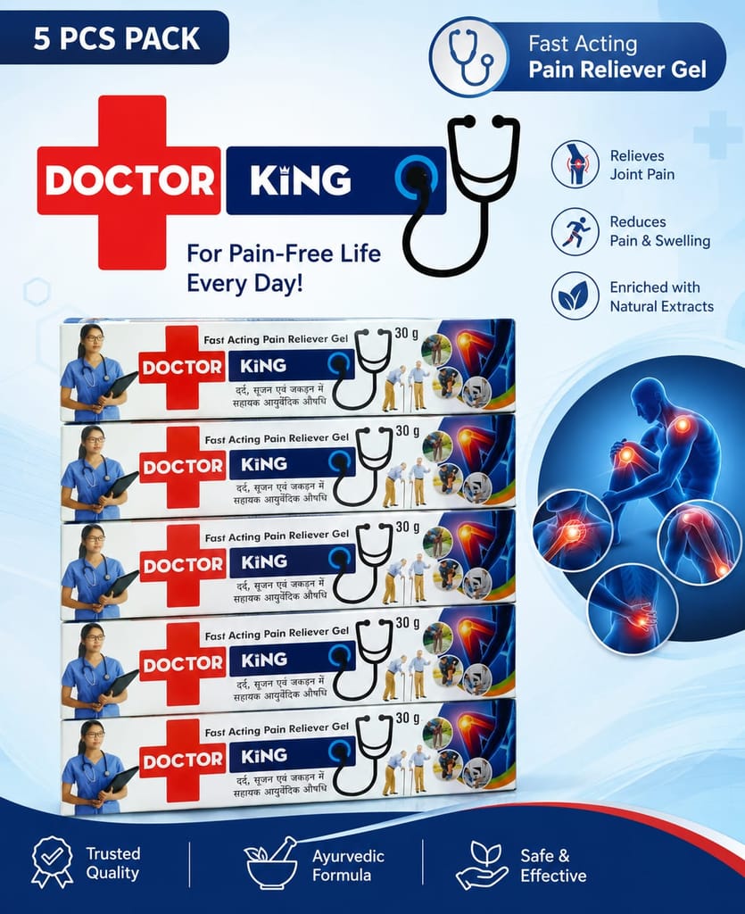 Doctor King (+) Fast Acting Pain Relief Gel (30g) - Pack of 5 view 2