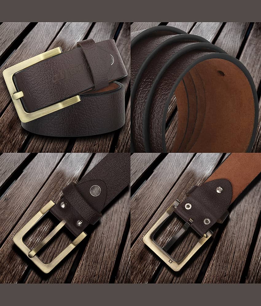 Zoro Brown Leather Formal Belt view 2