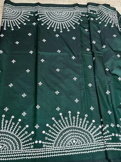 Blended Gujrati Silk Stitch Bottle Green view 2