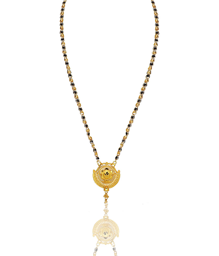 h m product Gold Plated Letest & Designer Mangalsutra For Women-100227 view 2
