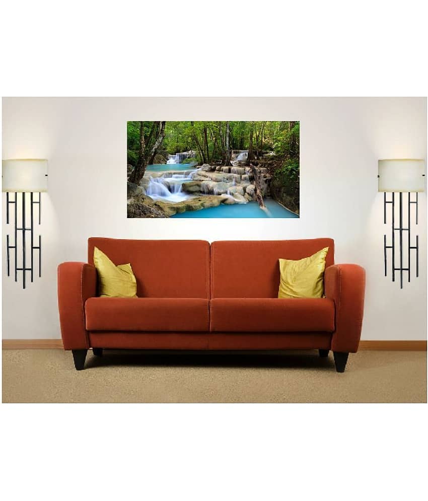 Asmi Collection Beautiful Waterfall Wall Sticker ( 52 x 90 cms ) view 2