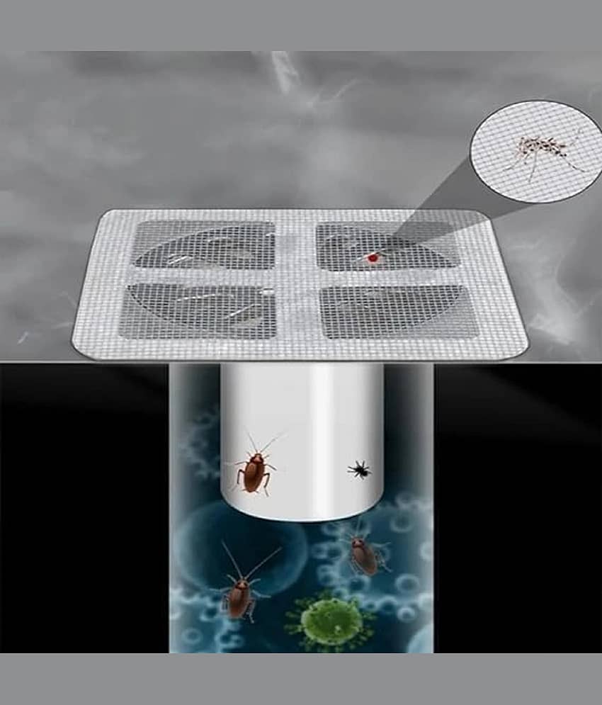 20 Pcs Disposable Shower Cover Hair Catcher Shower Drain Mesh Stickers, Bathroom, Laundry, Bathtub, Kitchen Shower Drain Floor Sink Strainer Filter MeshS view 2