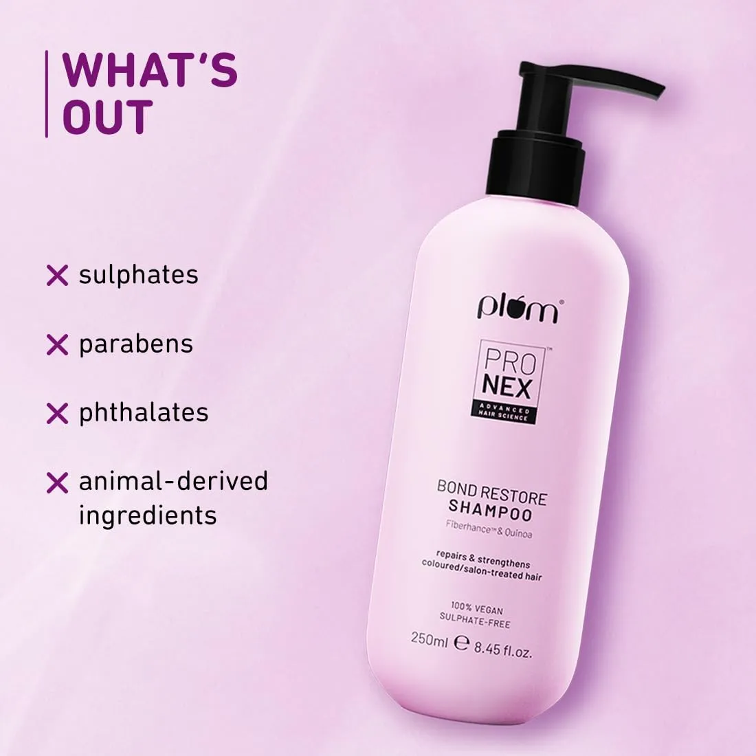 Plum Pro Nex Bond Restore Shampoo 250 ML view 2