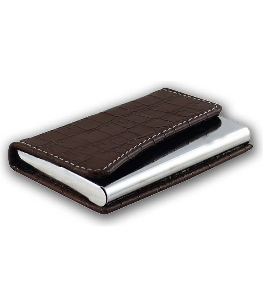 auteur A16-41 Multicolor Artificial Leather Professional Looking Visiting Card Holders for Men and Women Set of 2 (upto 10 Cards Capacity) view 2