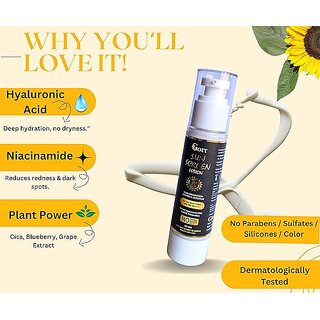 Goit Skincare Combo for Radiant Skin, With 24 k Gold Face Wash with Glutathione Kojic acid, collagen Sunscreen Lotion 24-Hour Protection All Type Of Skin view 2