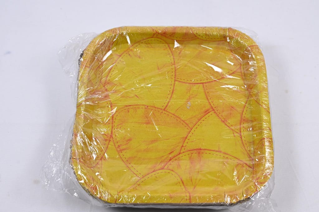 Pack of 25 Disposable Areca Leaf Plates | 8 Inches | Eco-Friendly and Biodegradable | Perfect for Parties, Picnics, and Camping view 2