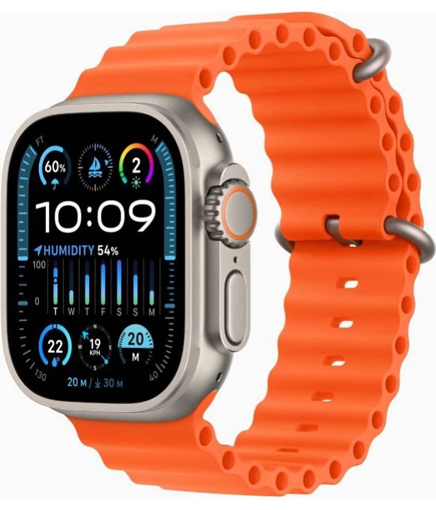 VERONIC Bluetooth Ultra Watch with BT Calling Orange Smart Watch view 2