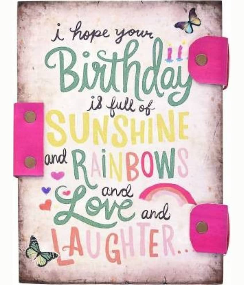 Happy Birthday Cross Binding A5 Diary view 2
