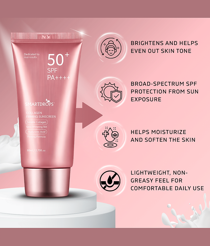 Smartdrops SPF 50 Sunscreen Cream For All Skin Type ( Pack of 2 ) view 2