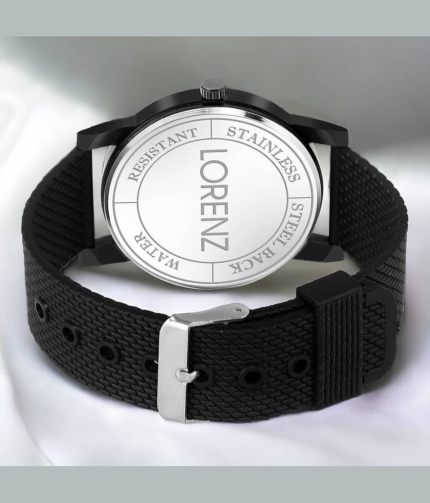 Lorenz Black Silicon Analog Men's Watch view 2
