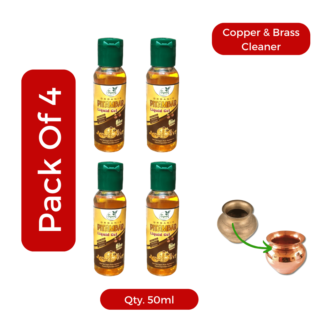 Go Organix Instant Cleaner Copper & Brass, Silver, Metal, Shine Magic Touch 50ml Pack of 4 view 2