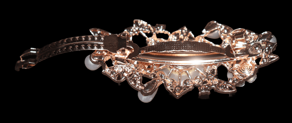 Elegant Pearl & Crystal Embellished Hair Accessory view 2