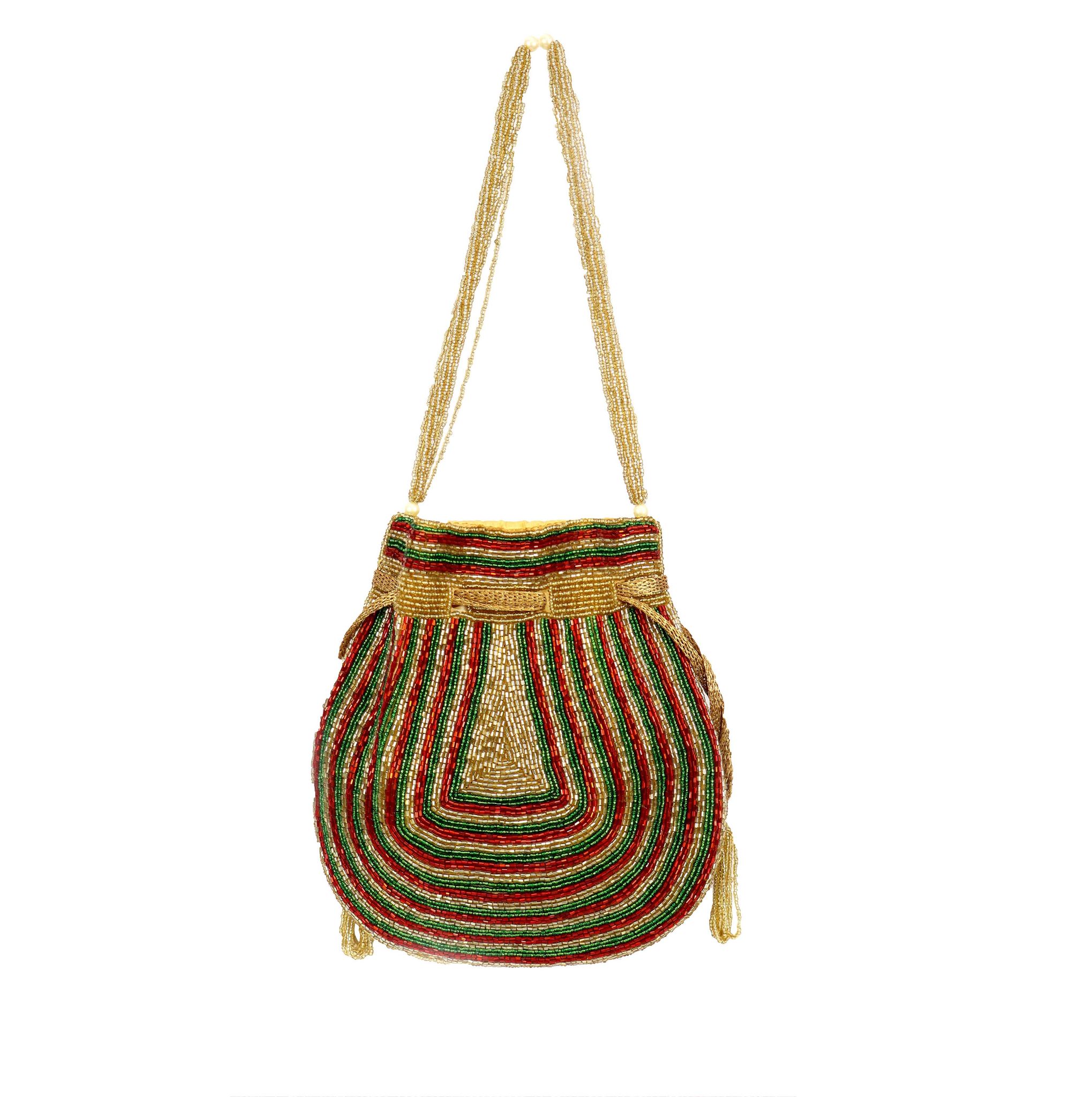 Multi Layer Potli Bag Beautiful Sequins Embellished handwork Polti Bag- Multicolour view 2