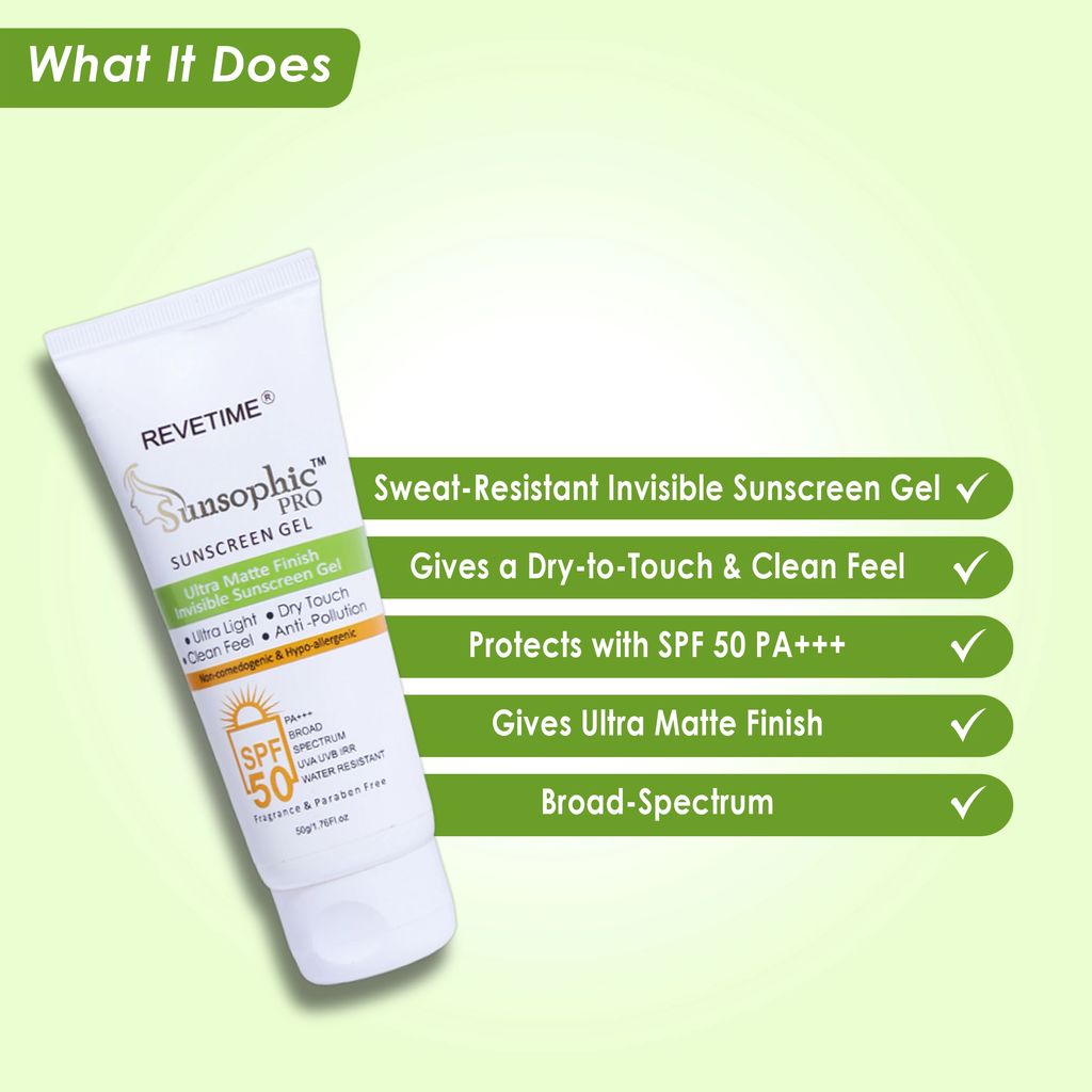 Sunsophic Pro SPF 50 Sunscreen Gel view 2