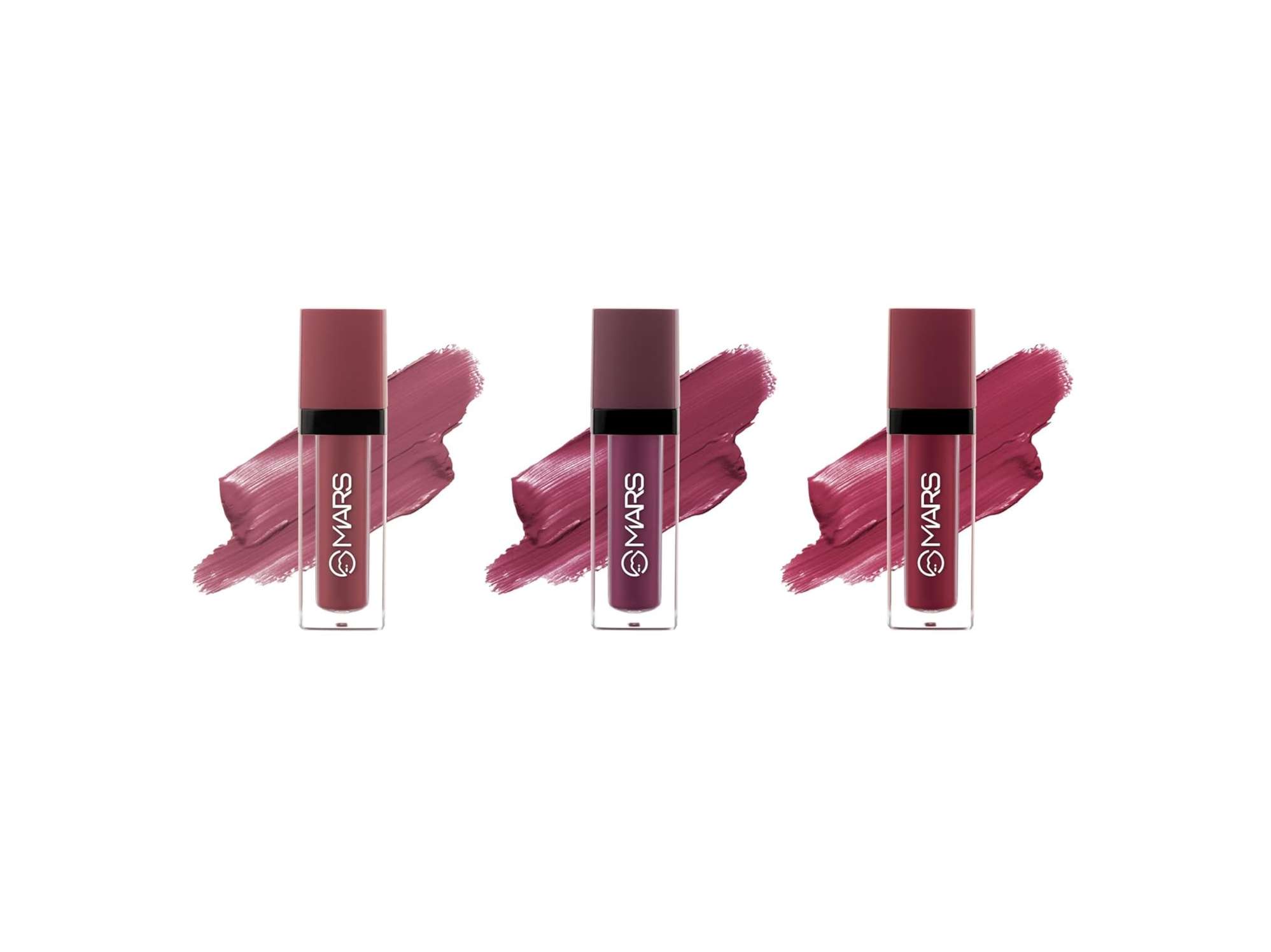 MARS Queen of Mattes Liquid Lipsticks Box Set of 3 - 13.5 ml - PLUMS & MAROONS view 2