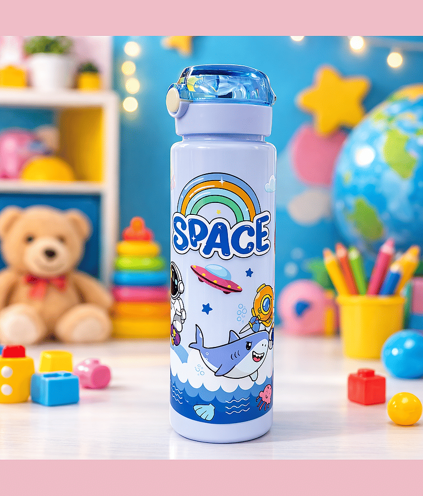Radhe Creation Space Theme Kids Water Bottle Multicolour Plastic Water Bottle 900 mL ( Set of 1 ) view 2