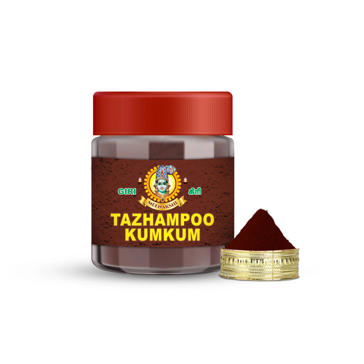 Giri Thazhampoo Kumkum - 50 Gms | Sindoor | Dark Red Colour Thalampoo Kumkuma for Pooja view 2