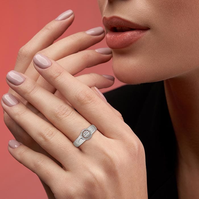 Silver Arabella Ring view 2