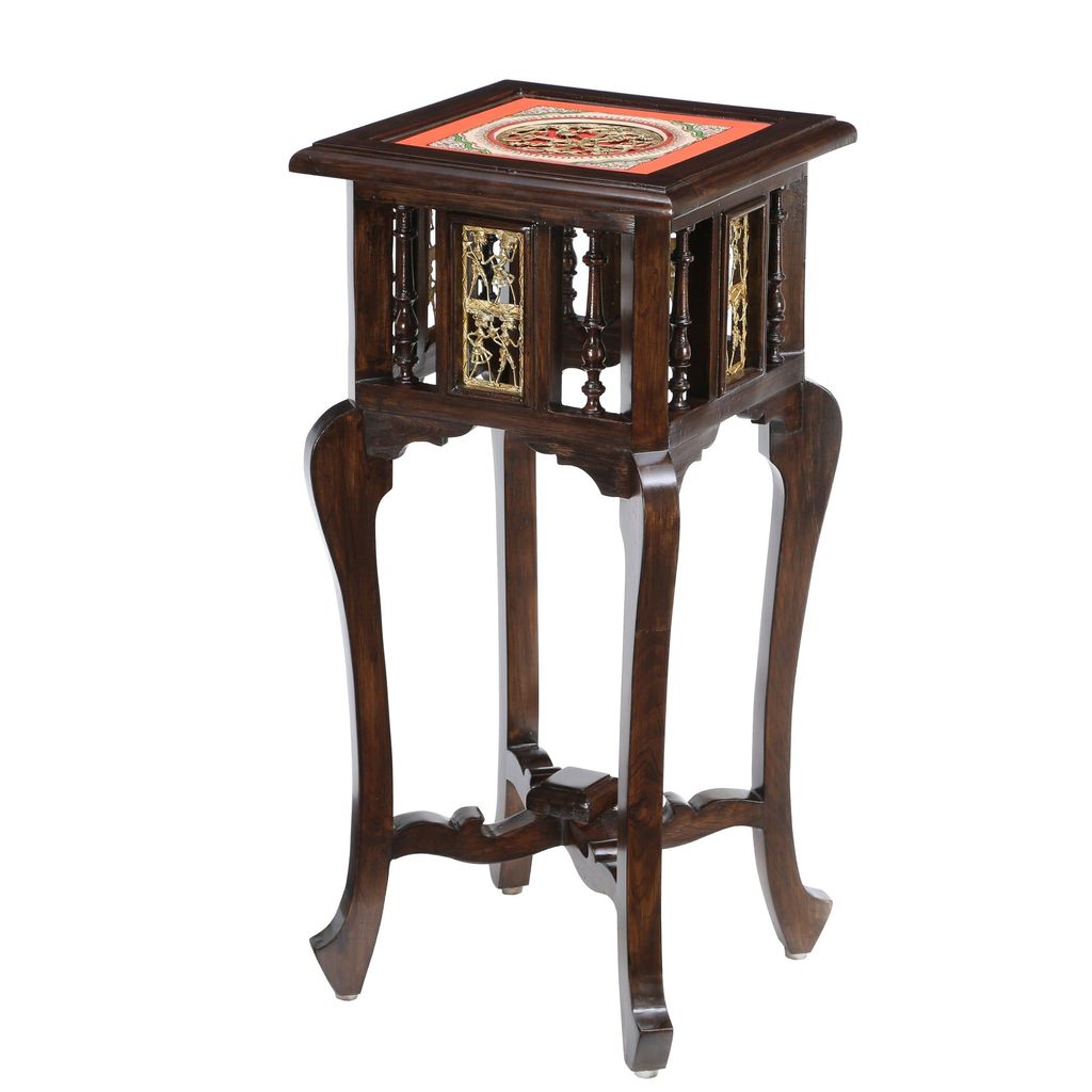 OoNA SHAHI AAC290215 Teakwood End Table view 2