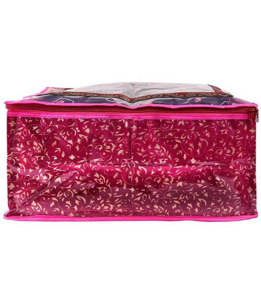Apratim Pink Saree Covers - 4 Pcs view 2
