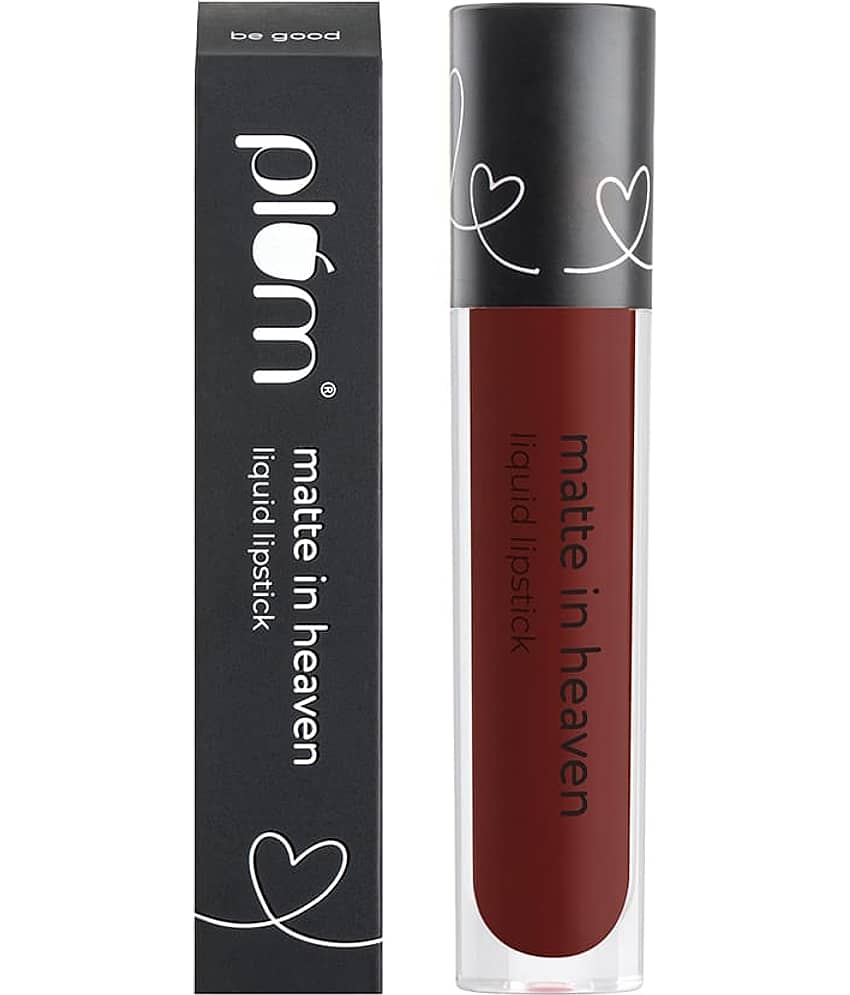 Plum Matte In Heaven Liquid Lipstick | Non-Drying | Smudge-Proof | 100% Vegan & Cruelty Free | Cocoa Mocha - 130 view 2