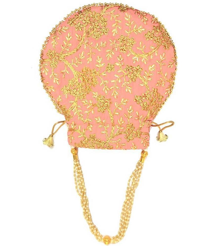 Apratim PeachPuff Silk Potli view 2