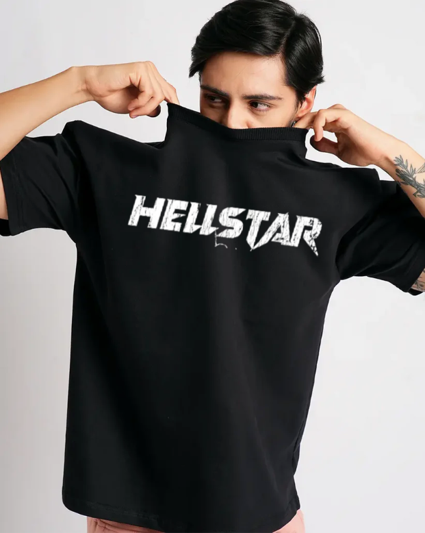 Hellstar Black oversized T-shirt view 2