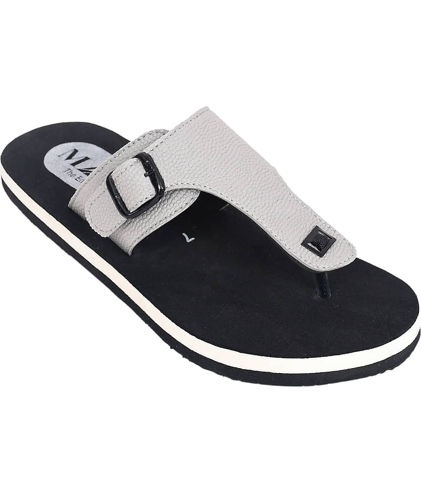 MAAN Grey Men's Thong Flip Flop view 2