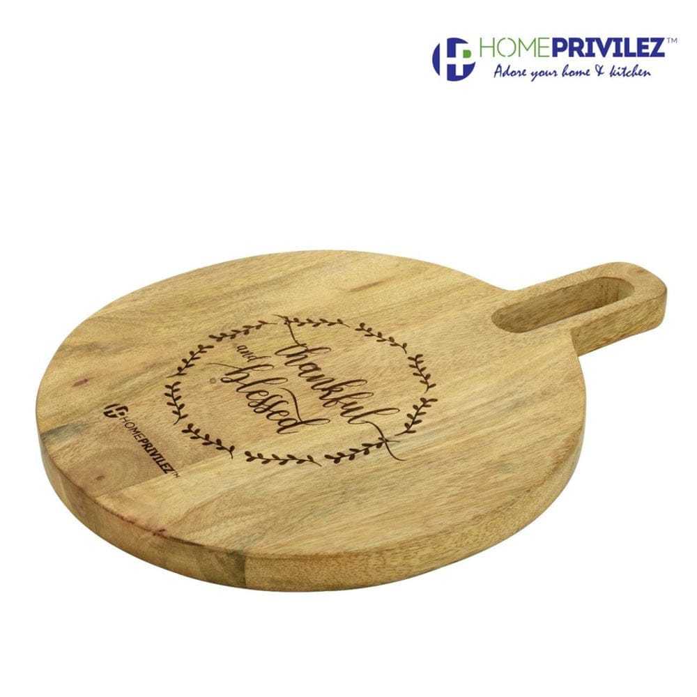 Round Wooden Chopping Board/ Cutting Board /Serving Board view 2