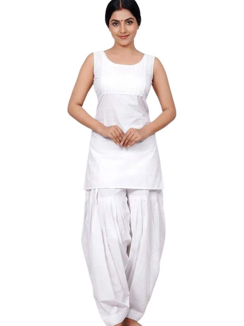 UneR Women's Pure Cotton Patiyala Salwar | Solid Traditional Ethnic Bottom Wear | Pack of 2 view 2