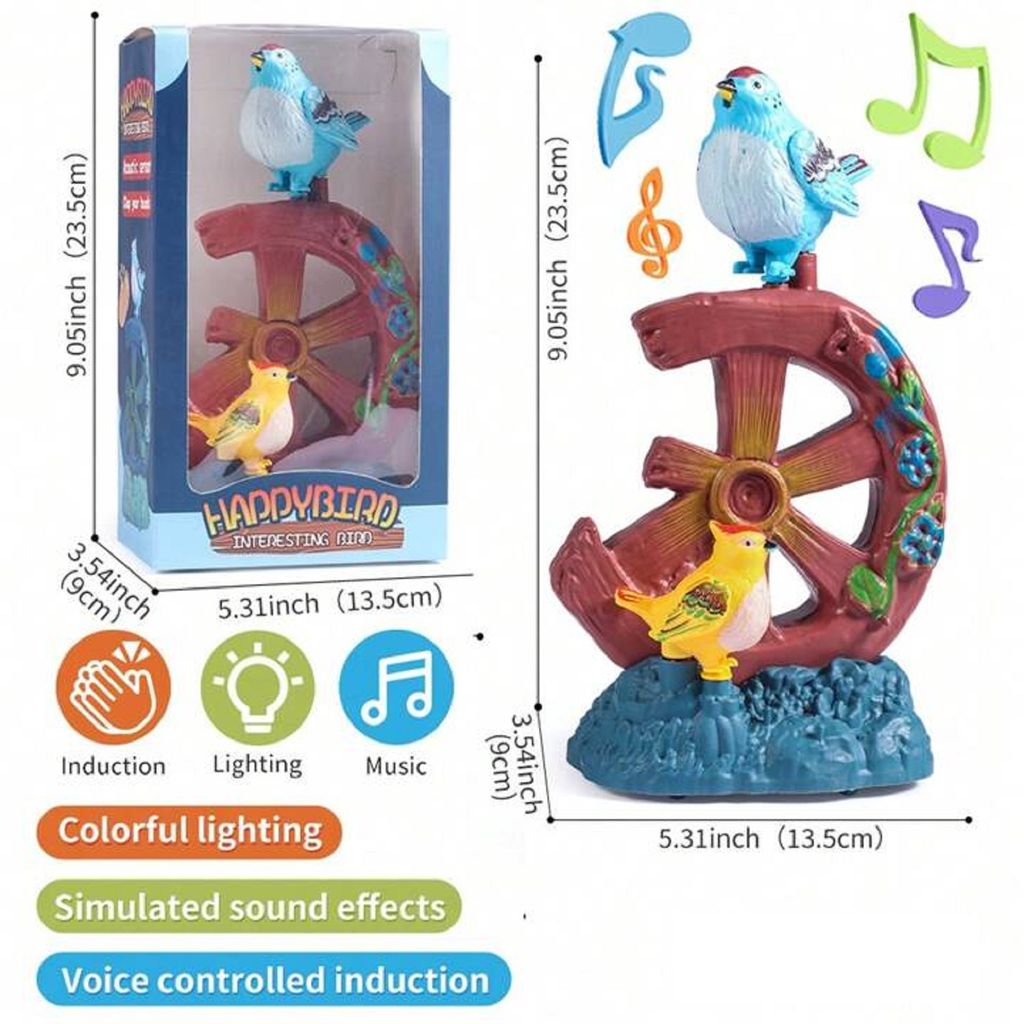 KTRS Enterprise Simulation Bird In age With Sound And Motion, Electronic Sound-Control Induction Toy For Children view 2