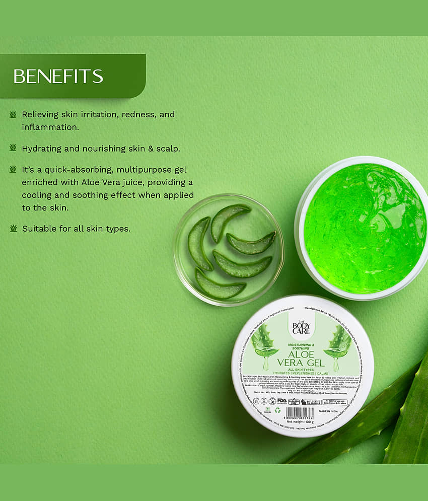 The Body Care Moisturizing & Soothing Aloe Vera Gel For Skin Type ( 100g) view 2