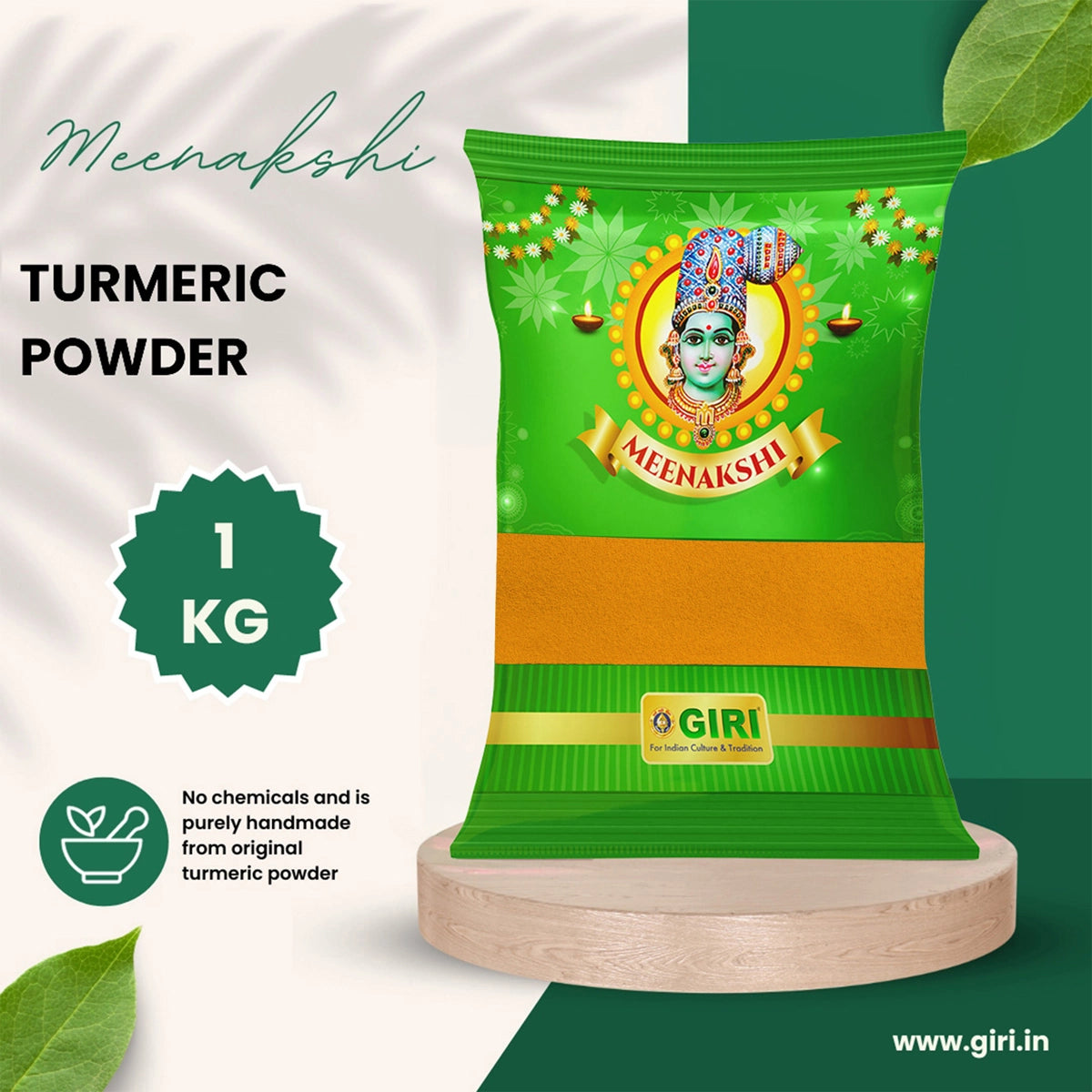 Giri Turmeric Powder | Haldi Powder | Manjal Powder for Pooja 1 Kg view 2