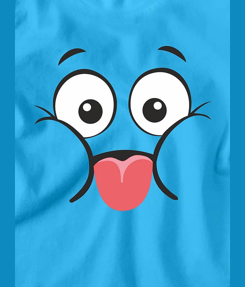 Be Awara Pack of 1 Unisex for Baby Cotton T-Shirt ( Blue ) view 2