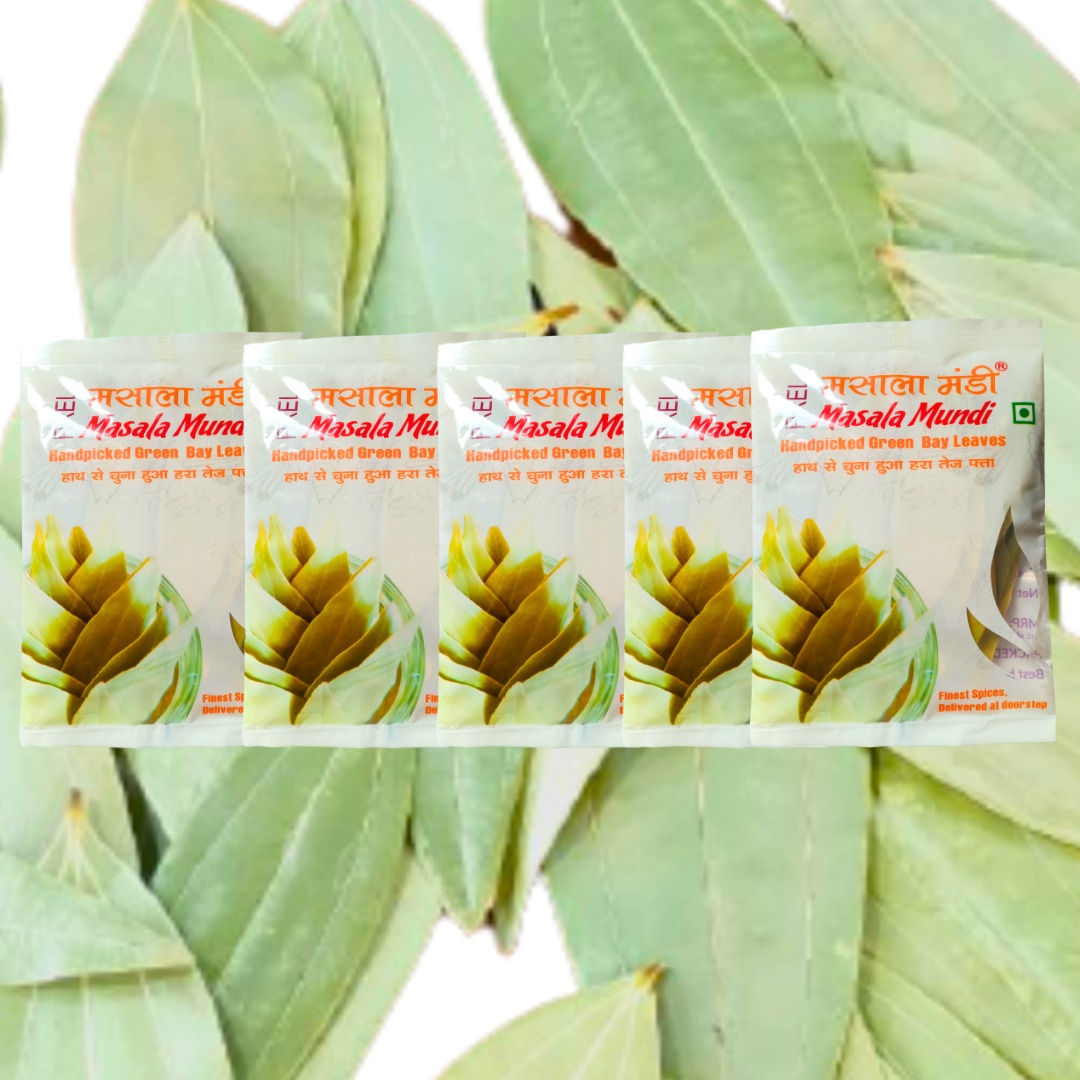 Masala Mundi Bay Leaves 20 grams Handpicked & Stem cut Pack of 5