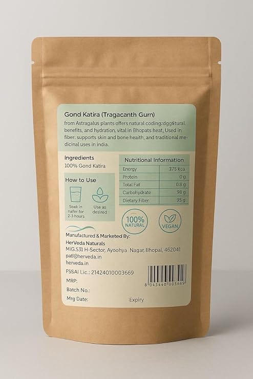 HerVeda Naturals Gond Katira (Tragacanth Gum) 200g view 2