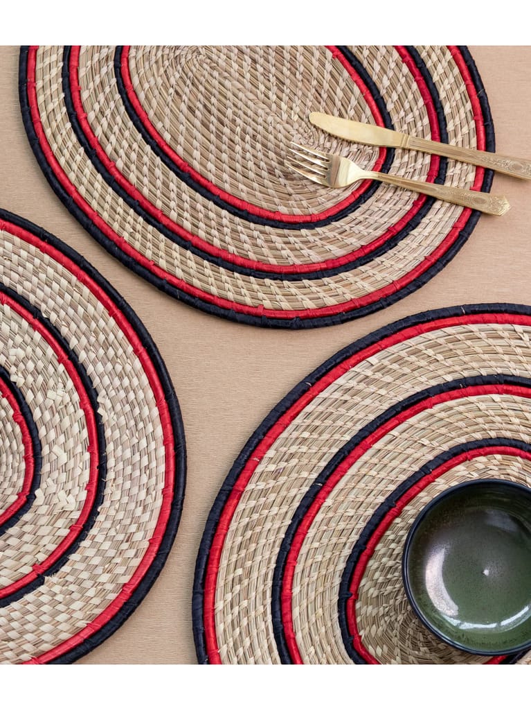 Kanshi Oval Large Dinner Mat(Single)