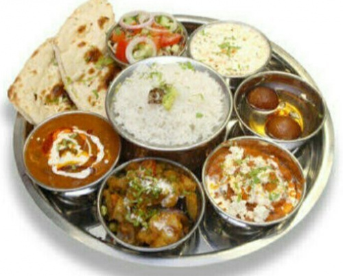 Special thali - tawa roti